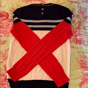 Color Blocked Tory Burch Sweater